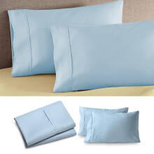 Lot de 2 taies d'oreiller RFUGUG en flanelle polaire de qualité supérieure, fermeture portefeuille, 51 x 76 cm, hypoallergéniques, couleur unie,