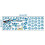 Peach blossom wall sticker blue home decor set 3