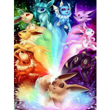 Kit de pintura de diamante Pikachu Disney para adultos, faça você mesmo, arte com broca redonda completa 5D, 30x40cm, artesanato relaxante para