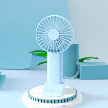 Kayannuo Tragbarer Mini-Ventilator, USB-wiederaufladbarer Handventilator, geeignet für Studentenwohnheim und Außenbereich, leiser, leistungsstarker