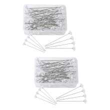 cajas de broches para ramilletes, broches duraderos con cabeza en forma de diamante, broches para ramos de boda, para joyería DIY.