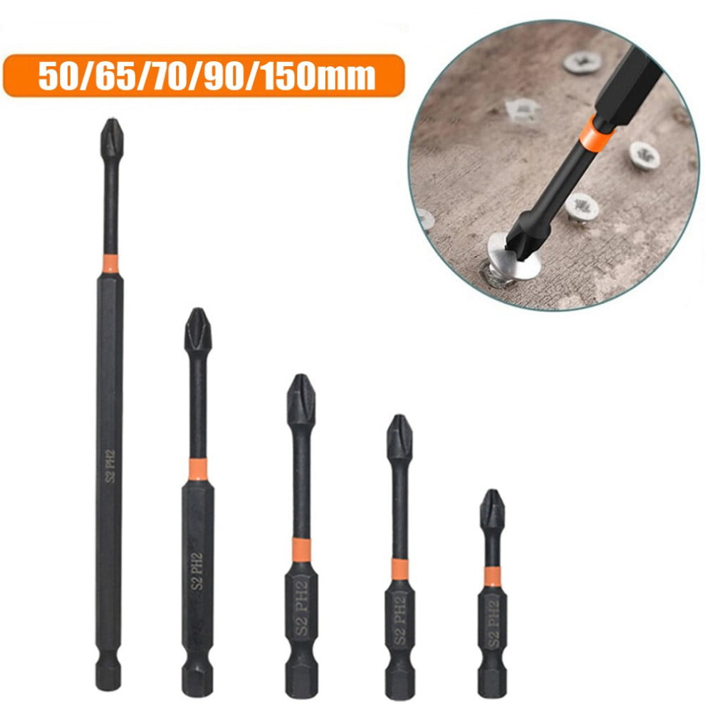 Ph2 Magnetic Alloy Steel Cross Screwdriver Bit 50-150Mm 9314556090769