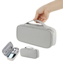 Bolsa multifuncional Txmfgh para acessórios digitais e celulares, com grande capacidade de armazenamento, leve, prática e impermeável.