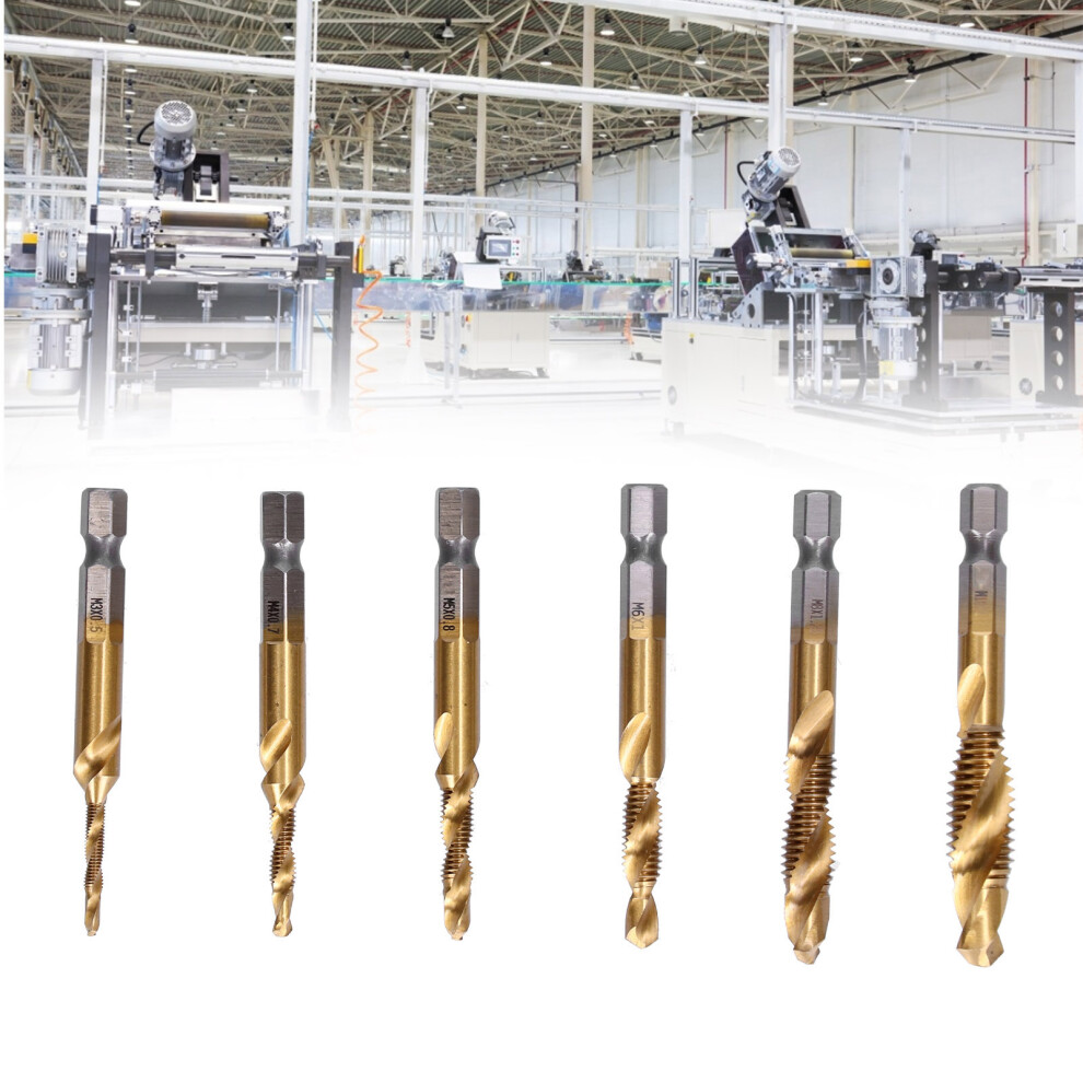 HSS Tap Drill Set 6pcs Hex