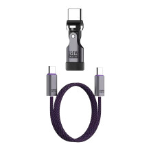 240-W-Superschnellladekabel mit um 360 Grad drehbarem-1,8 Meter
