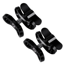 2x dykkerlys sommerfuglklemme armklemmefeste aluminium for Hero3+/4/5 Gitup SJ6000 kamera svart