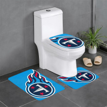 Titans Team 3-delige badkamertapijtset, antislip badkamertapijt 24x16 inch