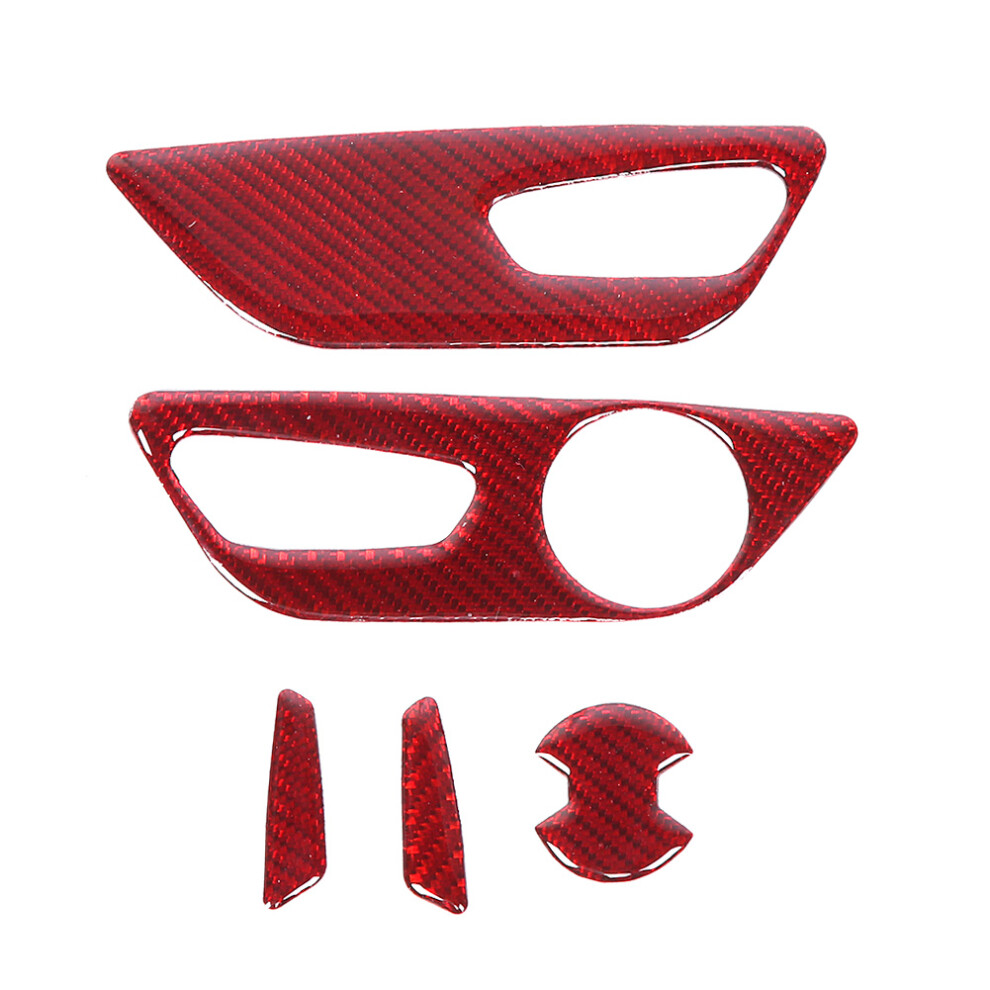 Carbon Fibre Seat Button Trim For Ford Mustang 7790334876527