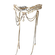 Beautiful Crystal Embellished Head Chain Perfect for-pattern1