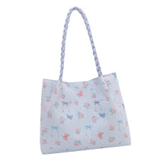 Roomy Canvas Messengers Bag With Organizational Pockets-Blue