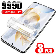 Scannán Tanaí Hidreacágáilte 3 phíosa atá Comhoiriúnach le HUAWEI Honor90Pro80 70 60 50Pro Plus SE X7X9X8X9a X7, NACH GLOINE le haghaidh