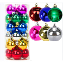 Lot de 24 boules de Noël incassables de 6 cm (2,36 po) - Finition brillante et mate pour sapin de Noël, mariage, décoration de fête (multicolore)