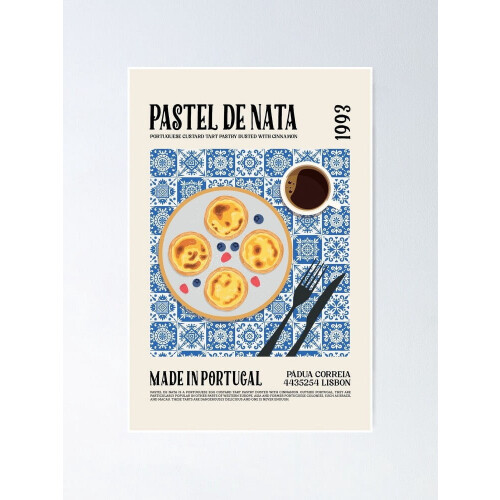 Pastell De Nata Väggkonst Modern konstdekor Unframe 2