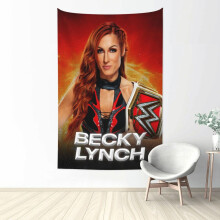 Gobelín Becky Lynch, veľké nástenné umelecké gobelíny do obývačky, spálne, internátu, plagáty, pozadie, bytové dekorácie pre chlapcov a