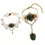 Ensemble collier et Bracelet assorti en dentelle, accessoires-B 1