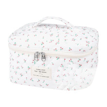 Make-uptas, gewatteerde make-uptas voor dames,-kleine cherr L