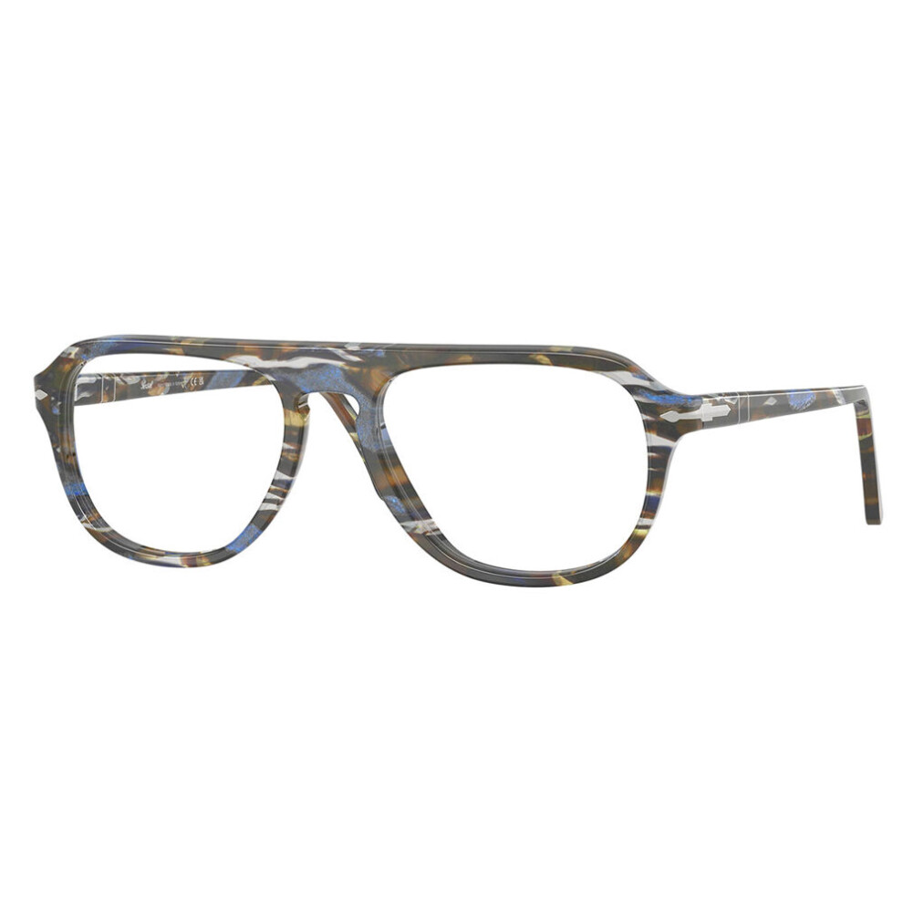 Persol , Frost Grey/Nautical Blue Glasses, PO3368V 1222, Mojo Glasses - Image 3