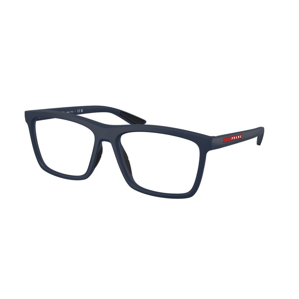 Prada Linea Rossa Transparent Man Ps 01Tv Mag1o1 Optical Frames Injected Blue Pillow Normal - Image 2