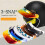 Quick Release Windproof ABS PC Motorbike Helmet-Matte black 2