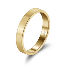 Anéis de prata de lei 925, 1mm, 2mm e 3mm, para homens e mulheres, com acabamento polido, ideais para o polegar ou para usar em conjunto com outros