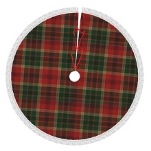 Kerst geruite kerstboomrok 76 cm, winterse kerstboommat, kerstboomrok voor rustieke kerstversiering