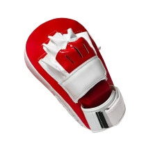 PU Leather Boxing Hand Foot Targe Light Weight-red and white