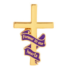 Unieke broche pin lint badge mooie pin legering textuur-Paars