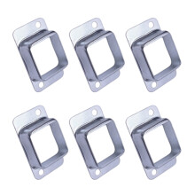 40x40 mm metalen vierkante paalflensbasis hekpaal-6 stuks