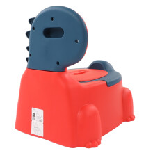Baby Potty with Rubber Base Red Dinosaur