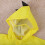 Yellow Dinosaur Raincoat for Children PVC 8