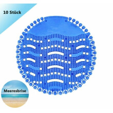 (Sea breeze) Pack of 10 urinal sieve scent flusher urinal insert scent for urinal toilet hygiene