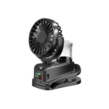 Ventilator mit vier Geschwindigkeitsstufen, Ladefunktion, Standfußklemme, geeignet für Zuhause und B
