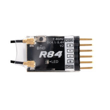 For Radiomaster R84 V2 4CH Compatible PWM RC Receiver for Frsky D8 D16 SFHSS Radiomaster TX12 T16S Transmitter