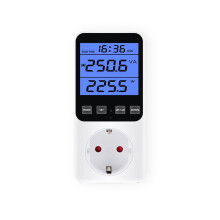 Compteur d'énergie numérique avec prise UE, wattmètre, tension, consommation électrique (W), analyseur/moniteur de puissance AC230V