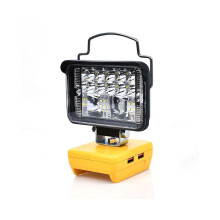 Für 20V Li-Ion-Akkus: LED-Arbeitsleuchte, 3-Zoll-Rundtaschenlampe, tragbare Notfall-Flutlichtlampe,