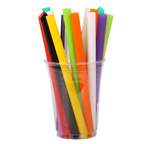 Färgade papperssugrör, 100-pack 1