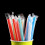 Färgade papperssugrör, 100-pack 5