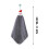 Christmas Hand Towel Gray Plush Absorbent with Hooks 3