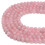 Contas redondas lisas de quartzo rosa brilhante de Madagascar, 6/8/10 mm, fio de 15,5 polegadas. 2