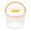 RFUGUG Round Bento Box Set Clear Leakproof 3 Sizes 2