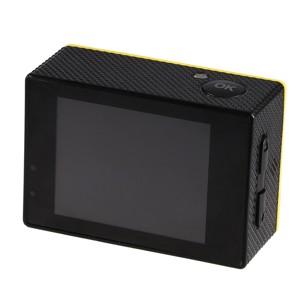 Compact Action Cam With Bicycle Mount Included Yellow 7790334190067