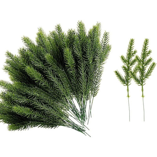 Artificial Pine Needles Garland 6.7x2.0 Inch 80 Pcs