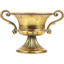 Vaso antico con piedistallo in metallo dorato, 1 pezzo