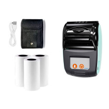 Mini-58-mm-Thermodrucker, Bluetooth-kompatibel für-Blau