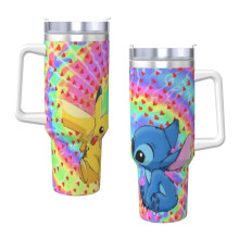 Hrnček Pikachu Love Stitch, 40 oz, nerezový vákuum