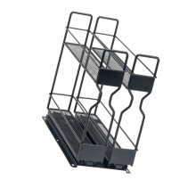 Practical 2 Level Seasoning Holder Simple Sliding-Black