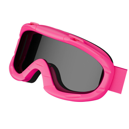 Windproof Kids Riding Glasses With Adjustabe Strap-pink gray