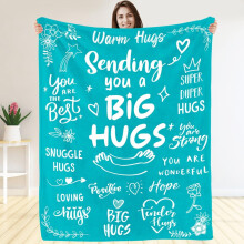 Couverture offerte par les parents à leur fille – jeté doux, 50x60