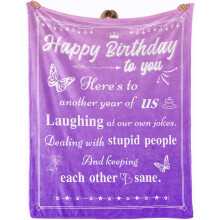Purple Throw Blanket 60x50 inches