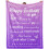 Couverture violette 60 x 50 pouces 1